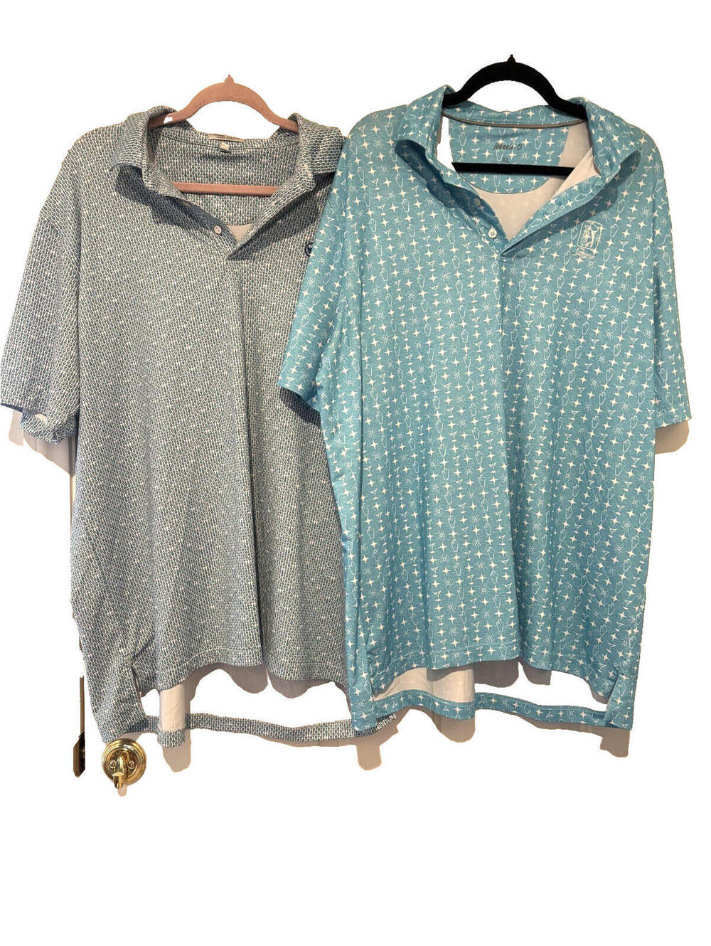 Lot of 2 golf shirts sz XL Johnnie O and Peter Millar blue A